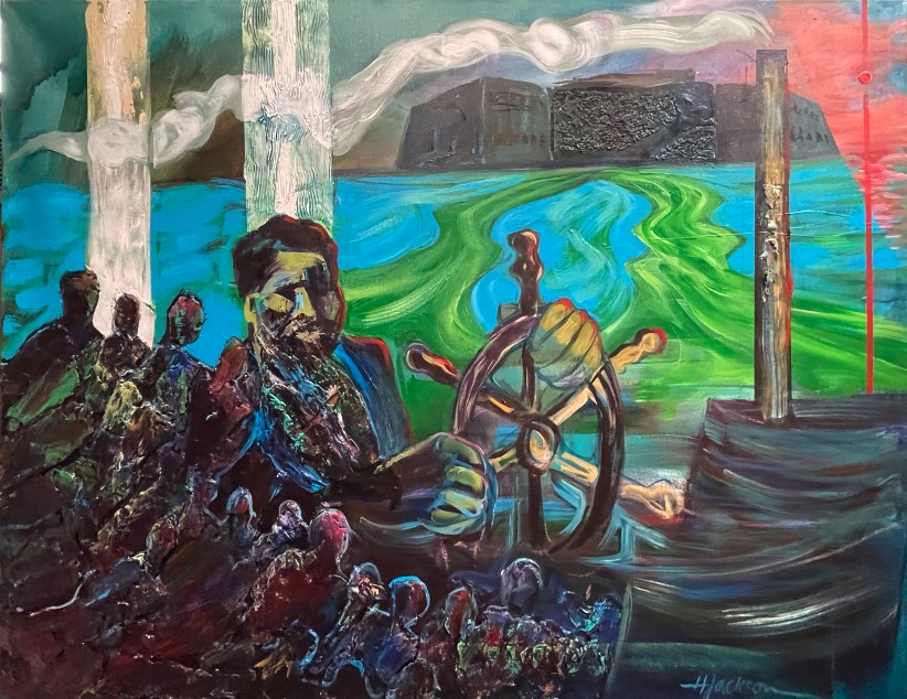Robert Smalls' Journey to Freedom, painting by Hubert Jackson